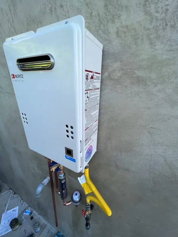 Tankless water heater installation for Roggen homes